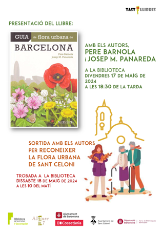 Presentació de la Guia de flora urbana de Barcelona, amb els autors, Josep M. Panareda i Pere Barnola | 
