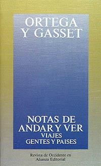 NOTAS DE ANDAR Y VER | 9788420641324 | Ortega y Gasset, José