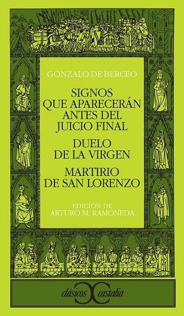 SIGNOS QUE APARECERAN ANTES DEL JUICIO FINAL ; DUE | 9788470393525 | GONZALO DE BERCEO