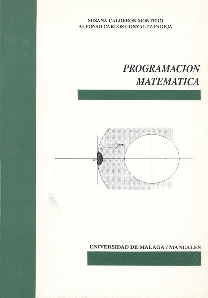 PROGRAMACION MATEMATICA | 9788474962987 | CALDERON MONTERO, SUSANA