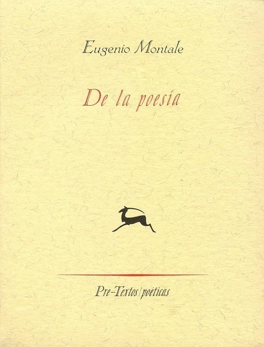 DE LA POESIA | 9788481910315 | MONTALE, EUGENIO