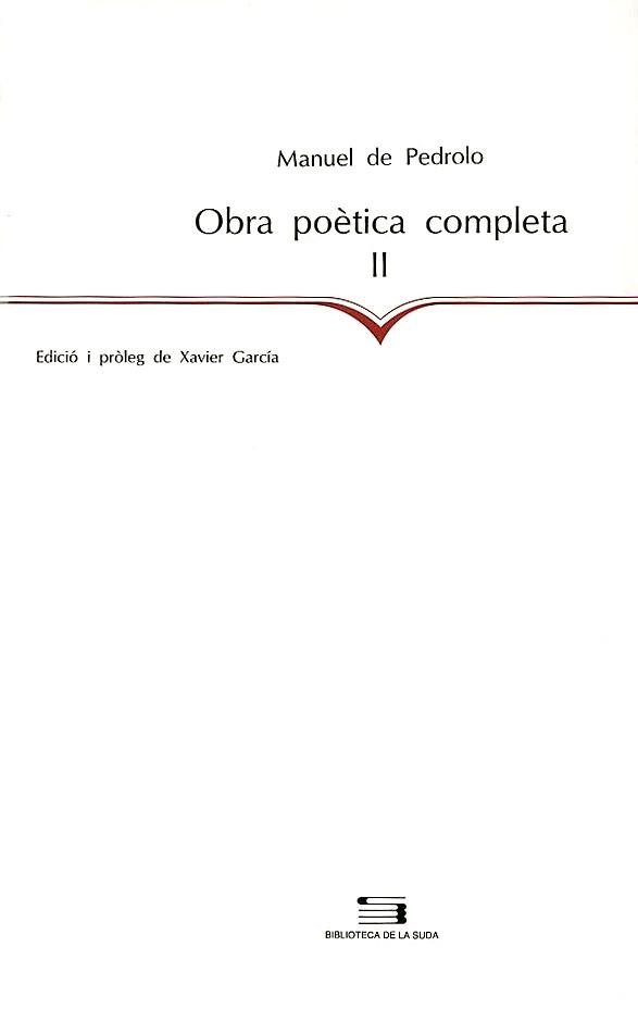 OBRA POETICA COMPLETA VOL. I-II | 9788479353650 | PEDROLO, MANUEL DE