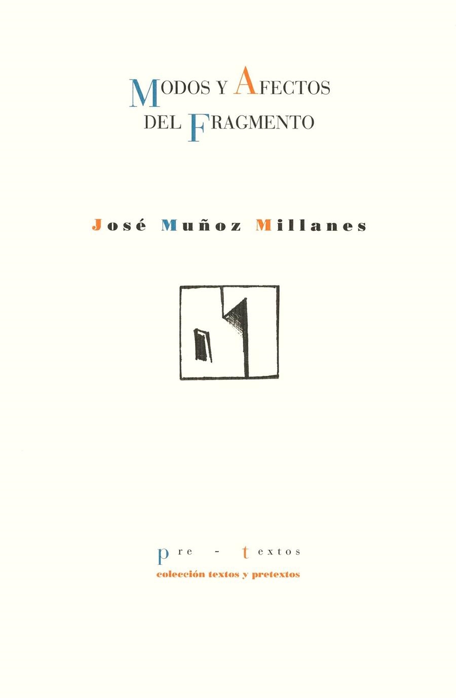 MODOS Y AFECTOS DEL FRAGMENTO | 9788481911954 | MUÑOZ MILANES, JOSE