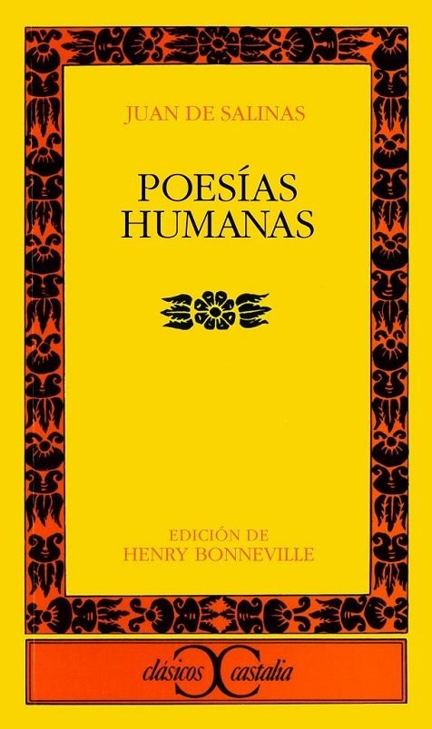 POESIAS HUMANAS | 9788470395079 | SALINAS, JUAN DE