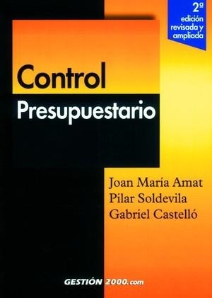 CONTROL PRESUPUESTARIO | 9788480887113 | AMAT, JOAN MARIA