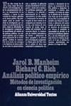 ANALISIS POLITICO EMPIRICO | 9788420681238 | Manheim, Jarold B. ; Rich, Richard C.