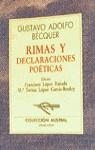 RIMAS Y DECLARACIONES POÉTICAS | 9788423918065 | BÉCQUER, GUSTAVO ADOLFO