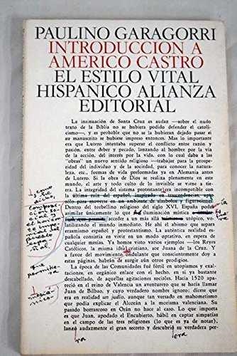 INTRODUCCION A AMERICO CASTRO | 9788420600413 | GARAGORRI, PAULINO