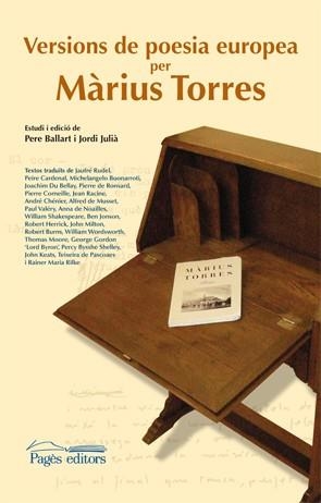 VERSIONS DE POESIA EUROPEA PER MARIUS TORRES | 9788499750392 | JULIA, JORDI