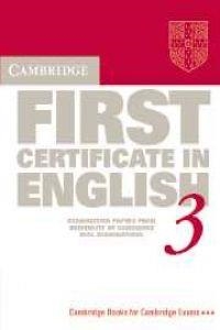 CAMBRIDGE FIRST CERTIFICATE ENGLISH 3 | 9780521587266 | VARIOS