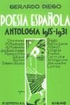 POESIA ESPAÑOLA. ANTOLOGIA 1915-1931 | 9788475229478 | DIEGO, GERARDO