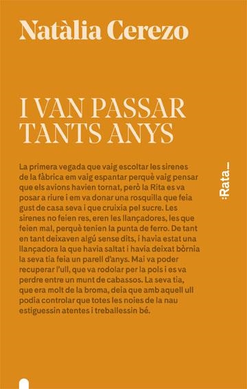 I VAN PASSAR TANTS ANYS | 9788416738045 | CEREZO, NATÀLIA