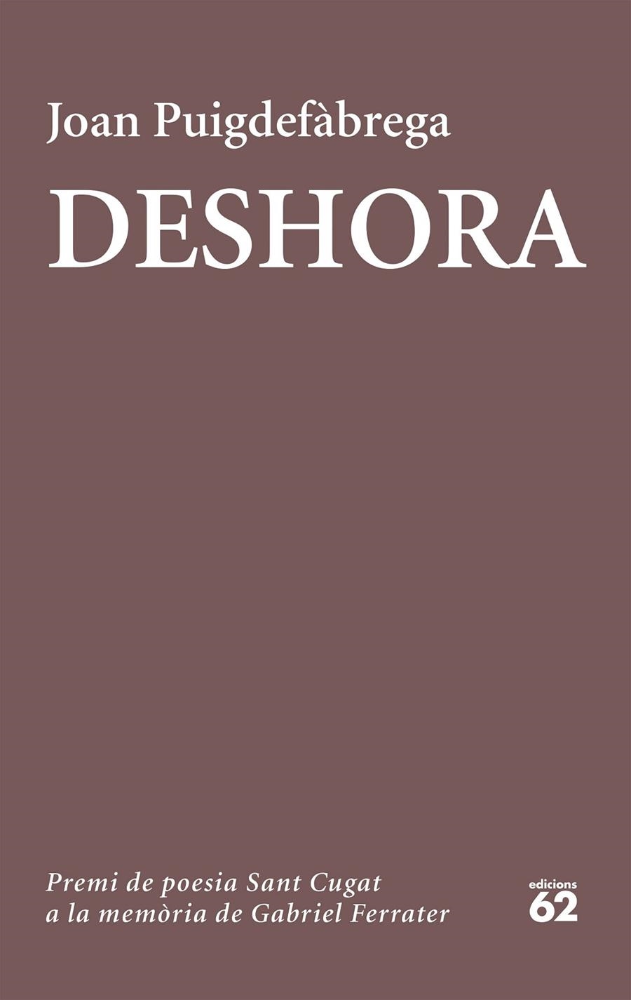 DESHORA | 9788429776089 | PUIGDEFÀBREGA, JOAN